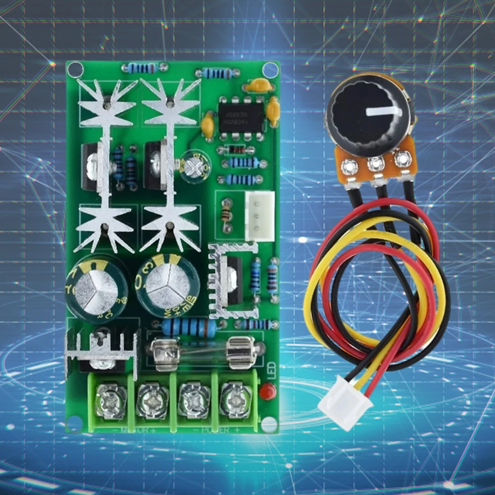 12V 24V 36V 48V DC Motor Speed Controller 20A PWM Controller Regulation Switch Adjustable DC Motor Speed Controller Switch
