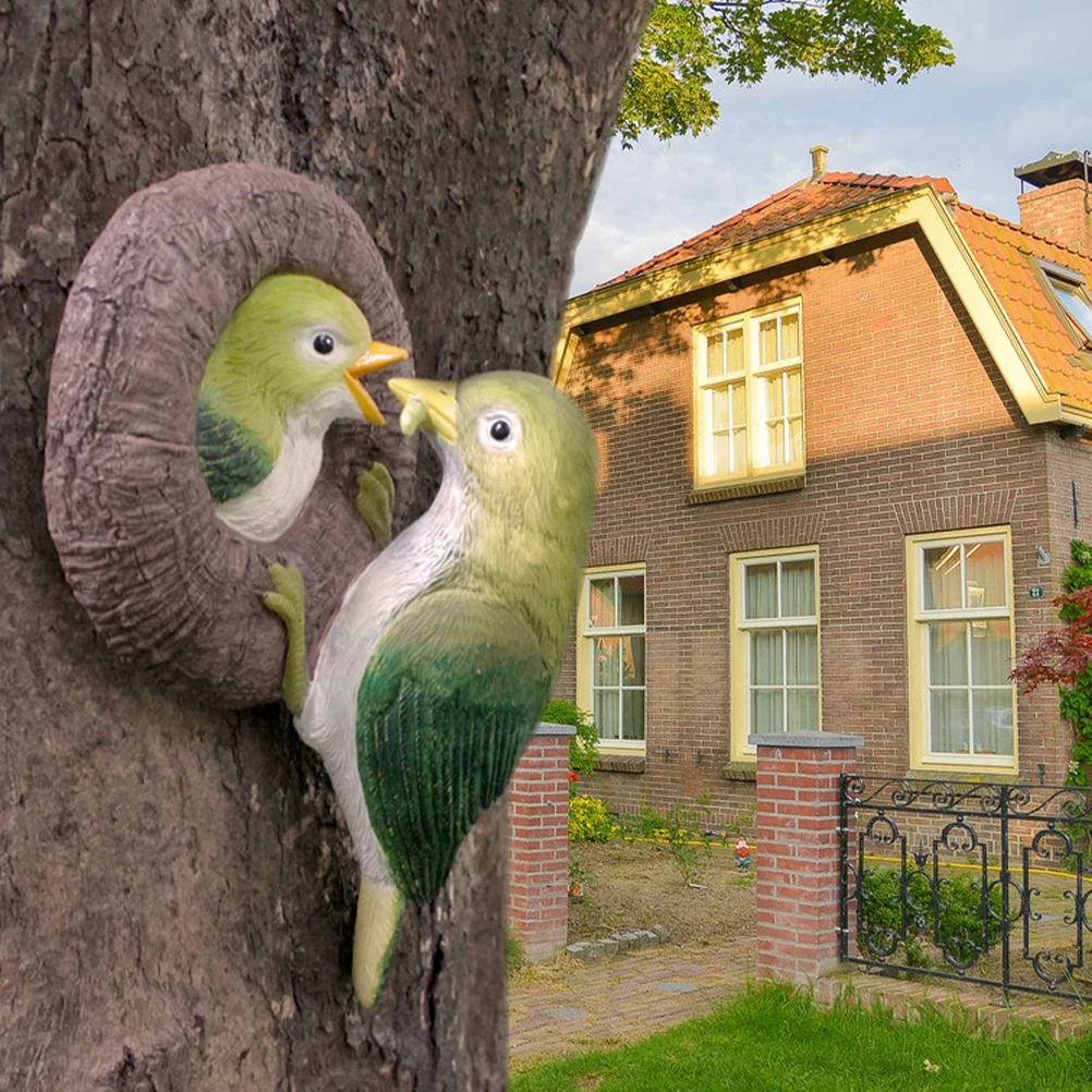 

Courtyard Bird Ornament Landscape for Outdoor Accessory Craft Statue Garden Delicate Decor