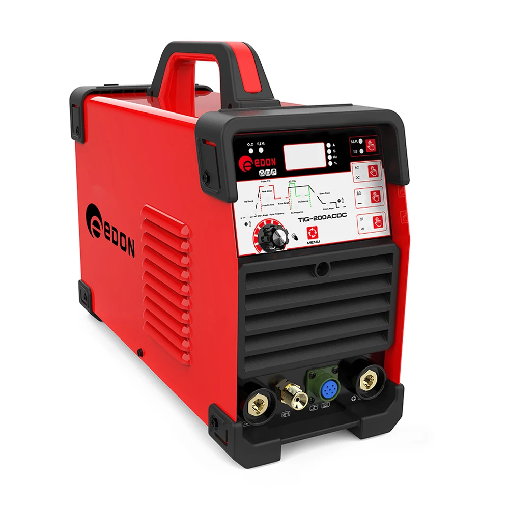 

EDON TIG-200 PULSE ACDC INVERTER Aluminum Tig Welding Machine Stainless De Soldar TIG WELDER