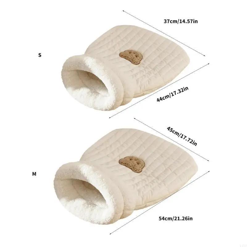 X4YE Winter Warmth Cats Sleep Bag Small Animal Lovely Sleep Sacks Permeable Rest Nest for Pet Owners Essential