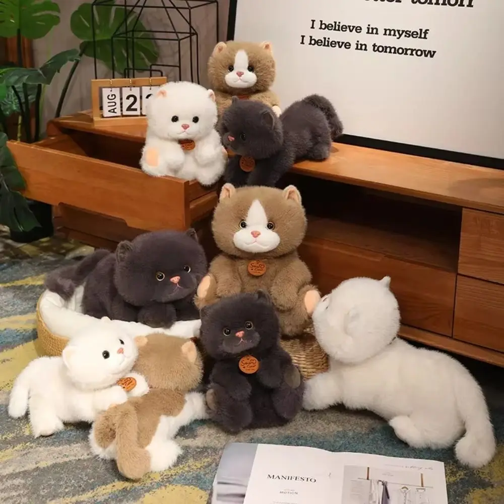 

Stuffed Doll Simulation Cat Plush Toys Collection Fluffy Cartoon Plush Animal Doll Comfort Ins Animal Cartoon Kitty Dolls
