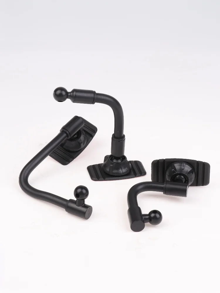 1 ensemble de support de téléphone portable pour pare-brise de tableau de bord de voiture, Base de bras à tête sphérique de 17mm pour support de téléphone de voiture, Base autocollante à colle Nano