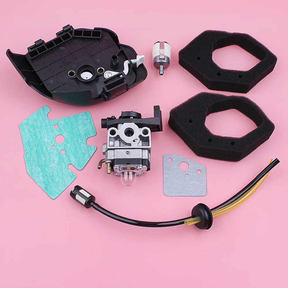 Vergaser Luftfilter Abdeckung Gehäuse Assy Für Honda GX25 GX25NT HHT25S Luft Kraftstoff Filter Linie Kit 4 Hub Rasenmäher motor Teil