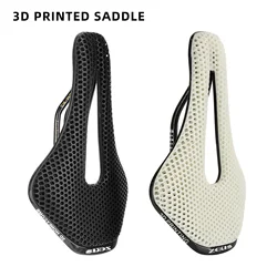 3D Printed Bicycle Saddle Hollow Comfortable Breathable MTB Road Bike Ultralight Nylon / Carbon Fiber Saddle Cycling Seat Parts