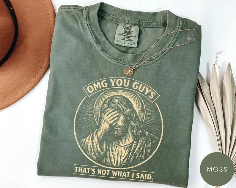 Funny Jesus Shirt, Thats Not What I Said Tee, Sarcastic Religious T-Shirt, Viral  Graphic Tee, Christianity Humor Cloth