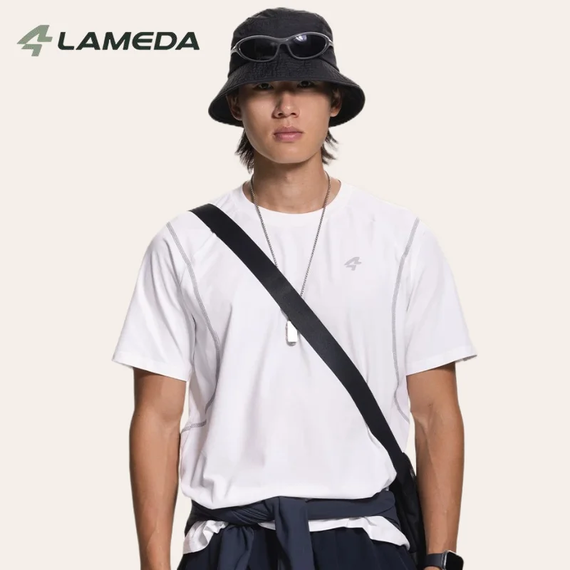 Lameda Loose T-shirt For Outdoor Casual Sports, Running, Quick-dry Short Sleeves, Cycling, And Badminton