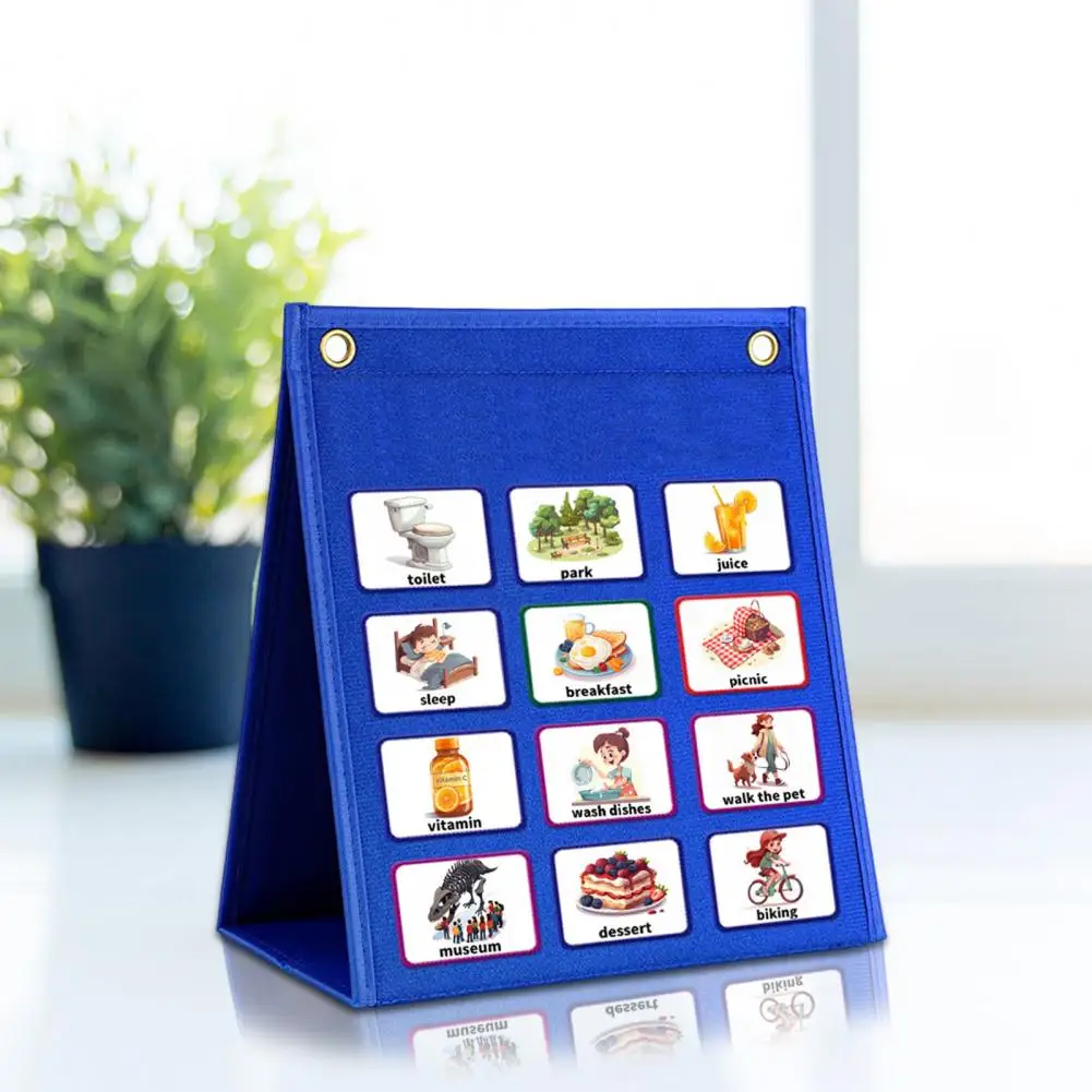 Kids Visual Schedule Chart 2-in-1 Daily Chore Routine Learning Tool Folding Kid Visual Timeline fournitures scolaires