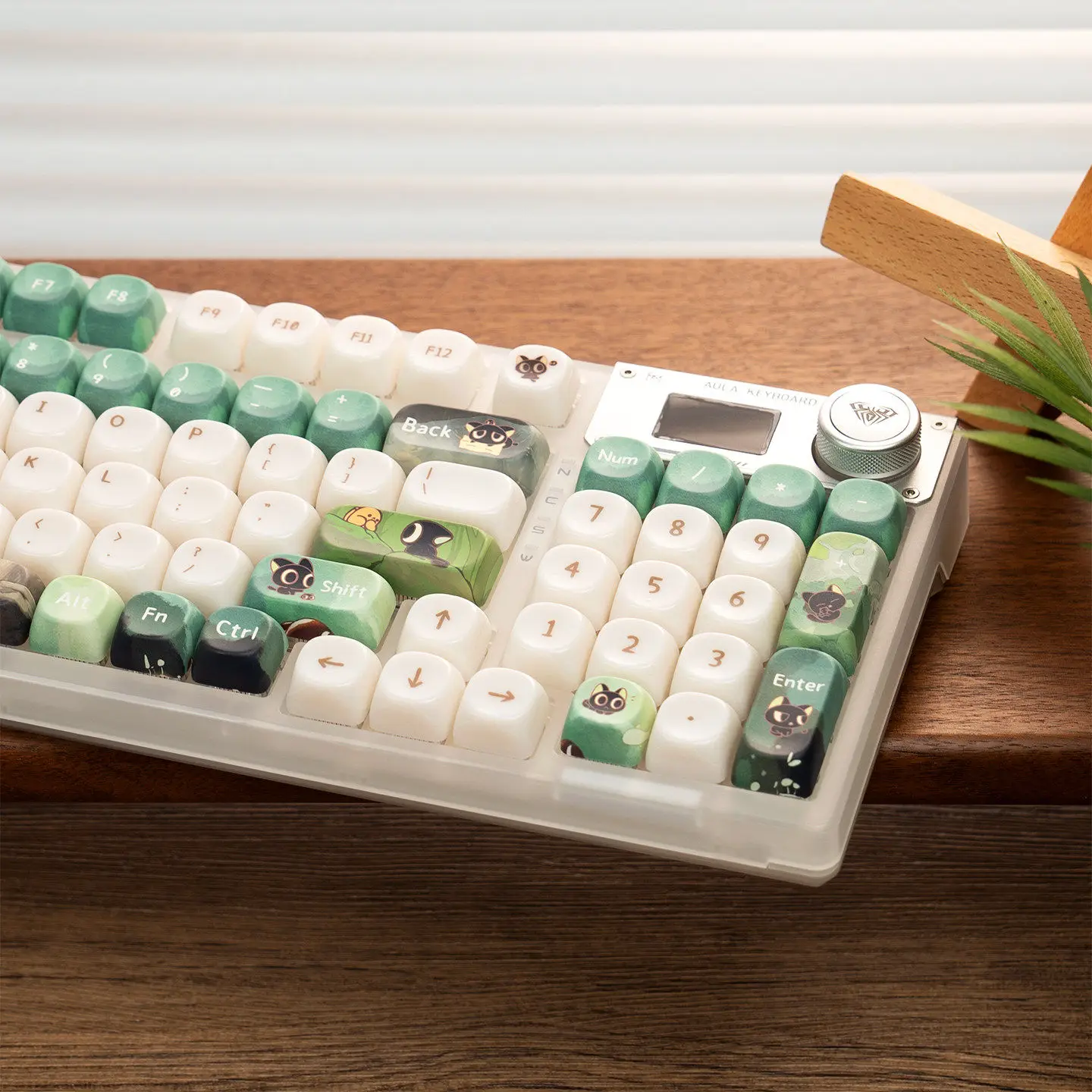 Jade Fat Ceramic Touch Thickened Keycaps PBT PC 130 Keys MOA High Quality Key Cap Luo Xiaohei Chronicles for Mechanical Keyboard