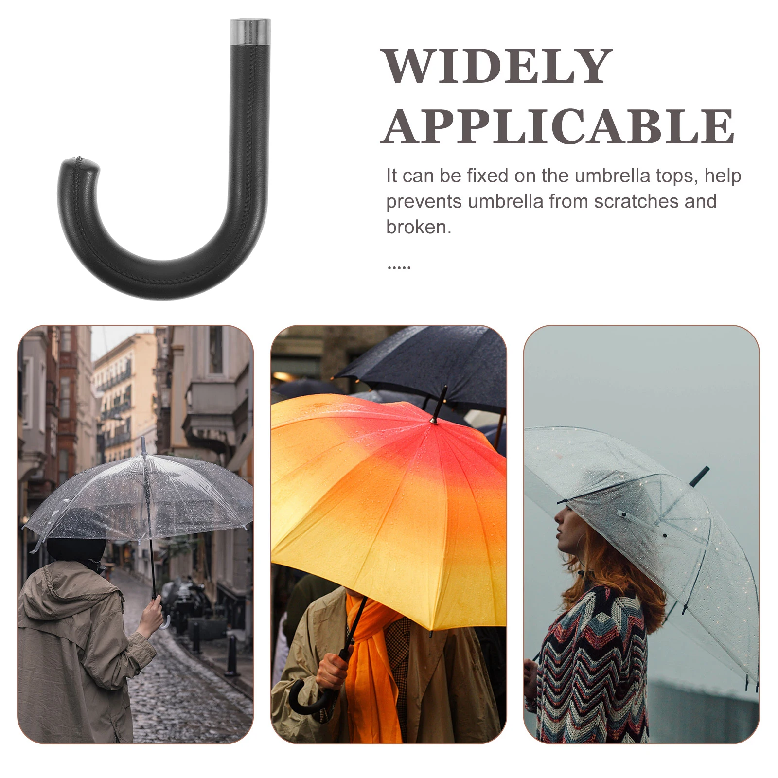 

Plastic Grip Durable Wind Resistant Comfortable Compact Curved Replacement Handle For Folding Umbrella Uv Resistant Lightweight