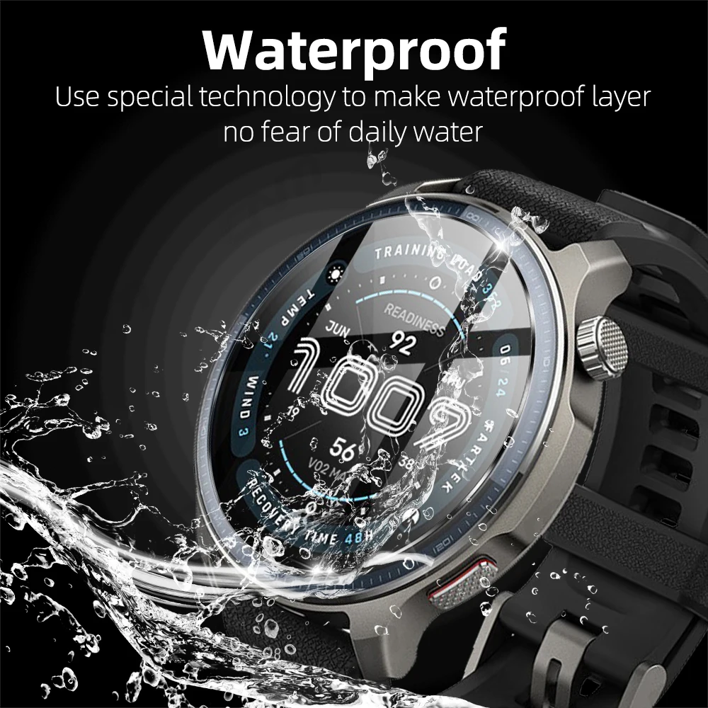 9H Tempered Glass for Amazfit Balance 2, Premium Screen Protector Durable HD Clear Anti-scratch Protection Film Accessories