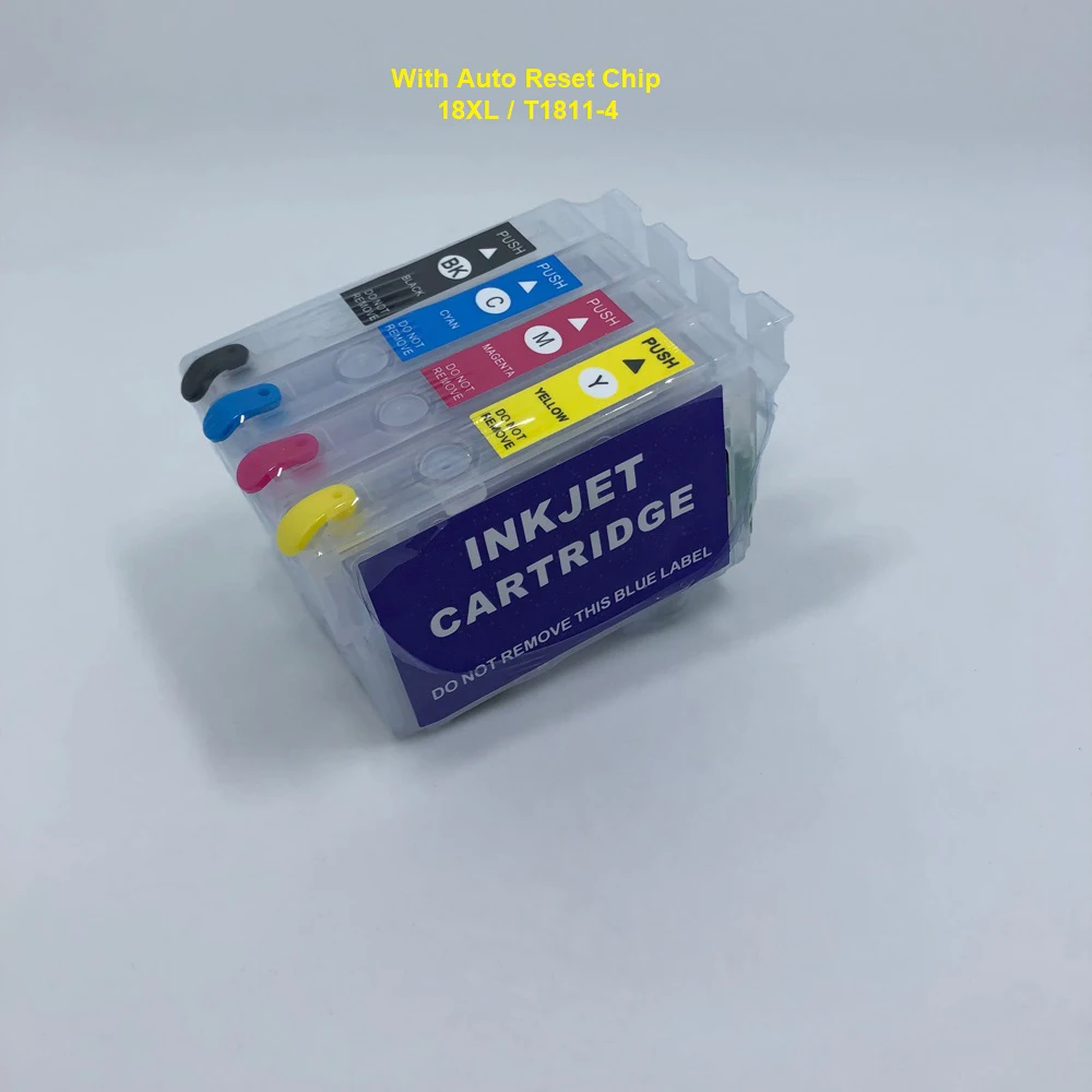 

T1811 18XL refillable ink cartridge for EPSON XP212 XP215 XP312 XP315 XP412 XP415 XP225 XP322 XP325 XP422 XP425 XP30 XP102 XP202