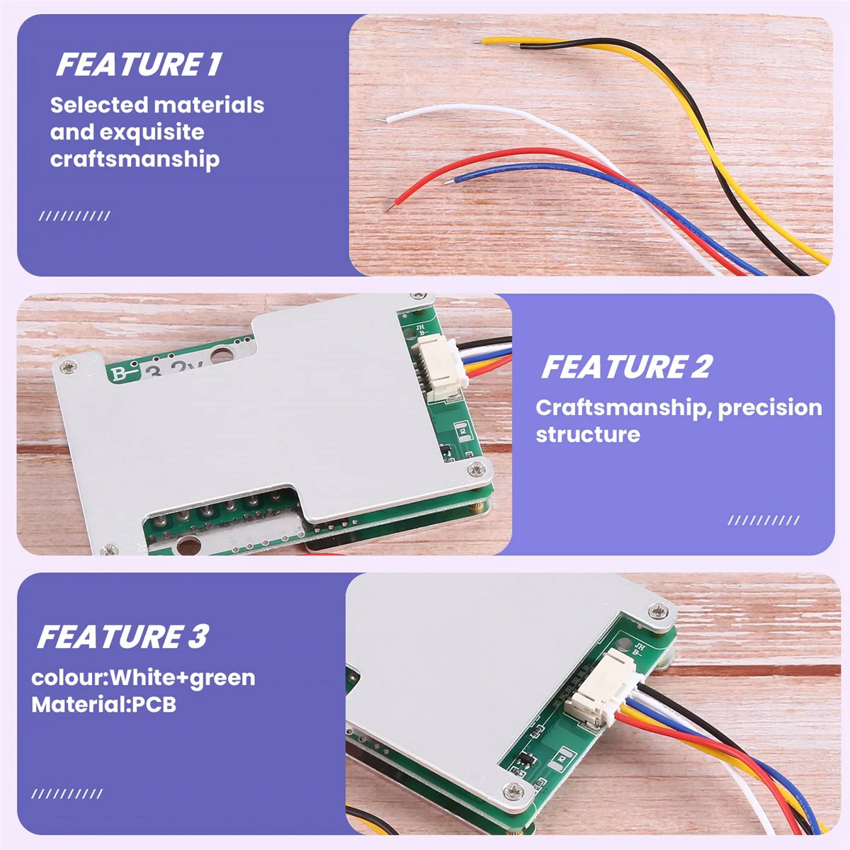 BMS Li-Iron Battery Charger Protection Board, Power Battery Balance, Melhorar PCB Protection Board, 4S, 12V, 120A