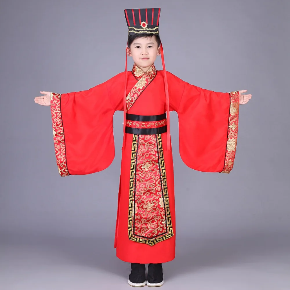 

Kung Fu Dance Wear Children Clothing Ethnic Style Boy Uniform Performance Chinese Dress Hanfu Cosplay Costumes Kids Clothes
