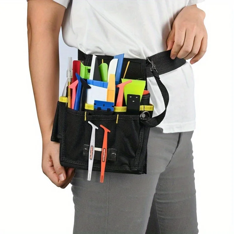 

1pc Car Color Changing Toolkit Waist Bag Specialized Multifunctional Tools Storage Bag Portable Hardware Waist Bag With Tools