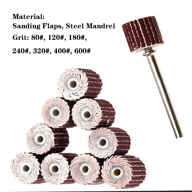 5pcs Sanding Flap Disc Grinding Flap Wheels Brush Sand For Dremels Accessories For Abrasive Grinder Rotary For Dremels Tools