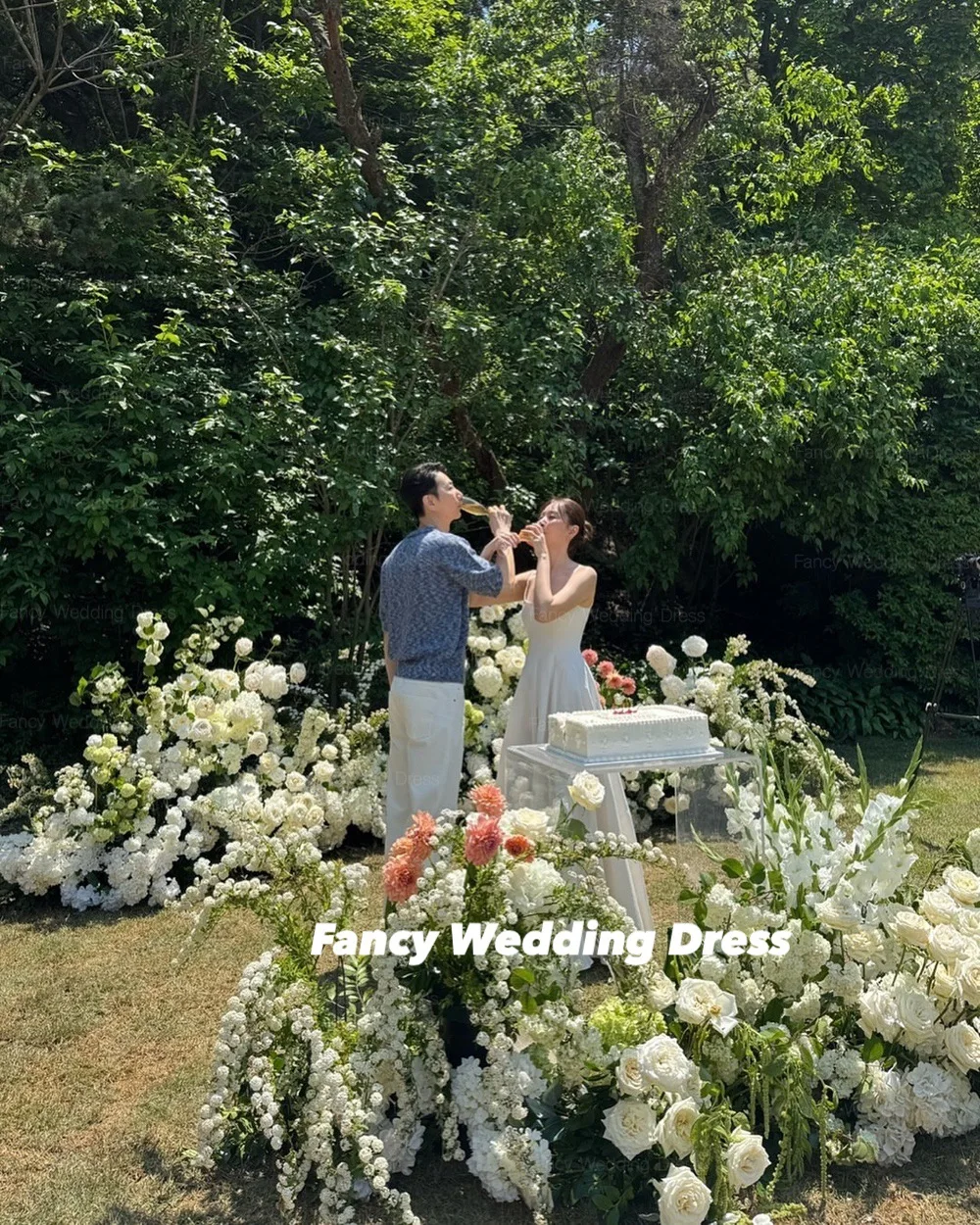 يتوهم بسيط التفتا فستان الزفاف كوريا الرئيسية ألف خط الظهر مشد أكمام فساتين السهرة طول الكلمة حسب الطلب