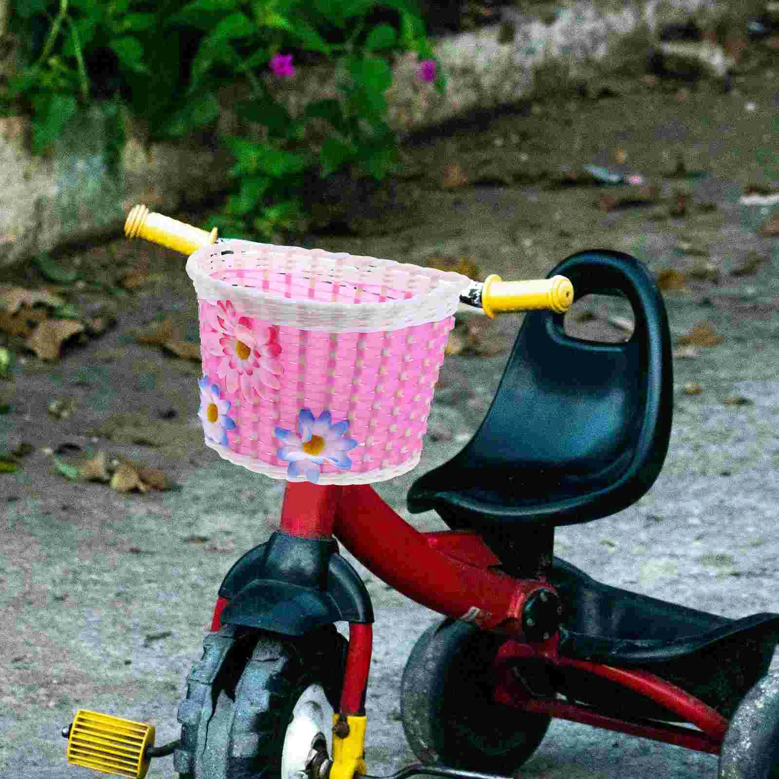 Kinderautomand, Kinderfahrrad, Blumenmuster, zum Aufhängen, kurze Stange, Radfahren, Lenker vorne, lustiges Dekor