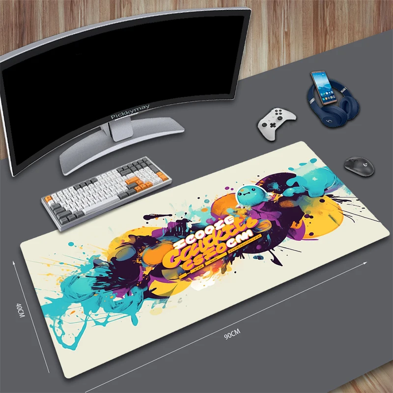 

Mouse Pads Color element Gaming Mousepads 400x900 Large Non-slip Mousepad Gamer Rubber Mat Company Desk Pad Design For Gift