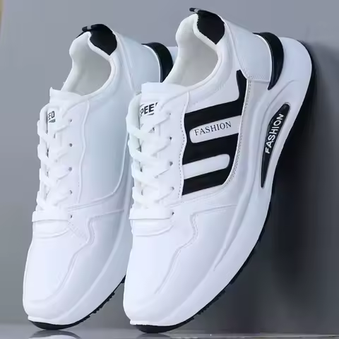 Fashion Men's Casual Sneakers New Soft Shock-absorbing Running Shoes Outdoor All-match Non-slip Wear-resistant Platform Shoes