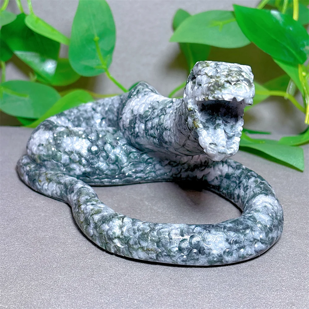 

Jade Ophidian Crystal Natural Stone Quartz Stone Minerals Home Decoration Reiki Craft Energy Healing Meditation Spiritual Luck