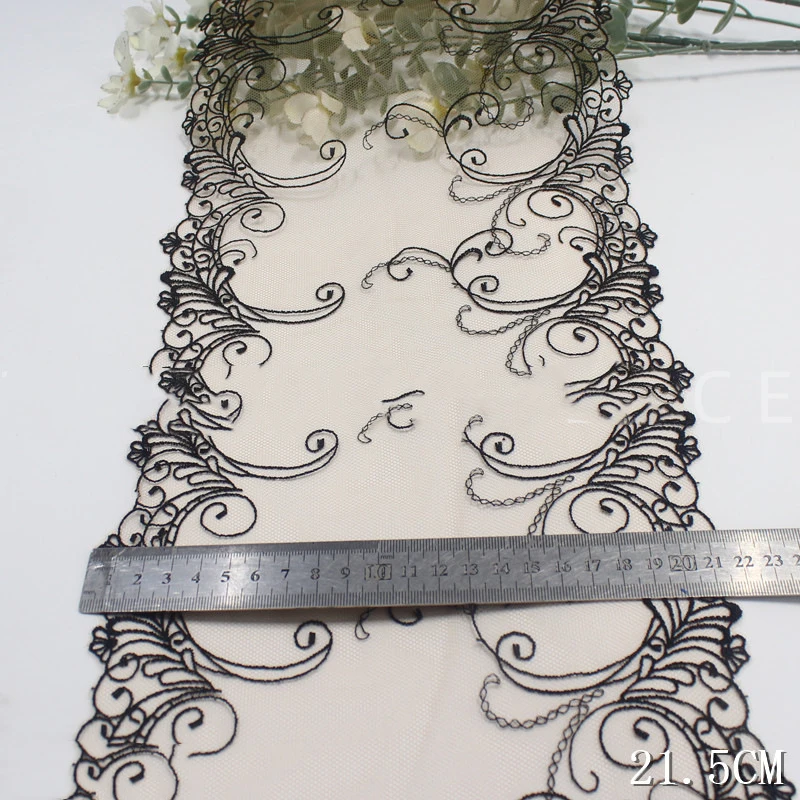 

32Yds Bilateral Polyester Mesh Embroidery Lace Trimmings Dress Accessories Lace Fabric Sewing Crafts Doll Material High Quality