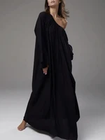 Mumaroho 2025 Women Autumn Winter Homewear Solid White Sleepwear Nightgown Pajama Nightdress Long Sleeve Loose Sleep Dress - Image 4