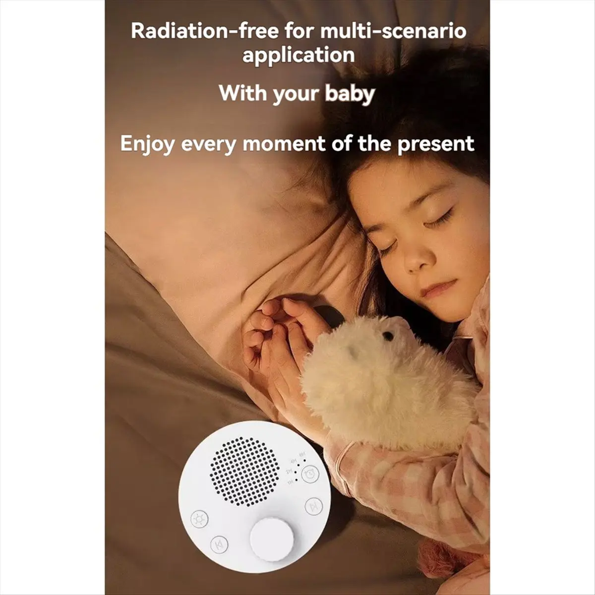 DT139 TO White Noise Speaker for Sleeping with Night Light Timer and Memory Sleep Sound Machines for Home Travel Yoga