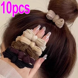 1/10pcs Women Girl Simple Elastic Hair Bands Scrunchie Ponytail Holder Rubber Hair Ties Fashion Headband Hair Accessories