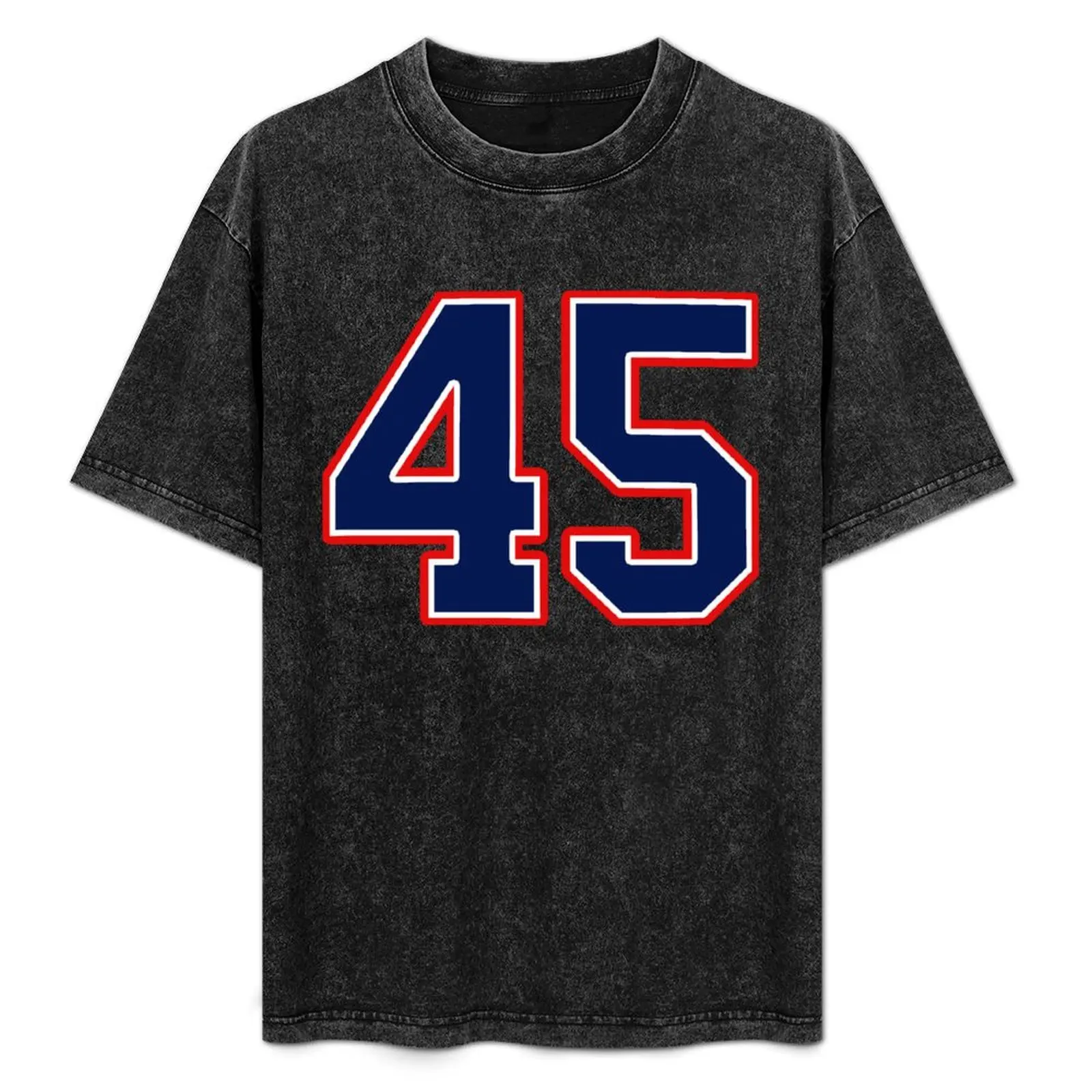 

Number Forty Five 45 Sports Jersey T-Shirt Labor Work Casual T-Shirt