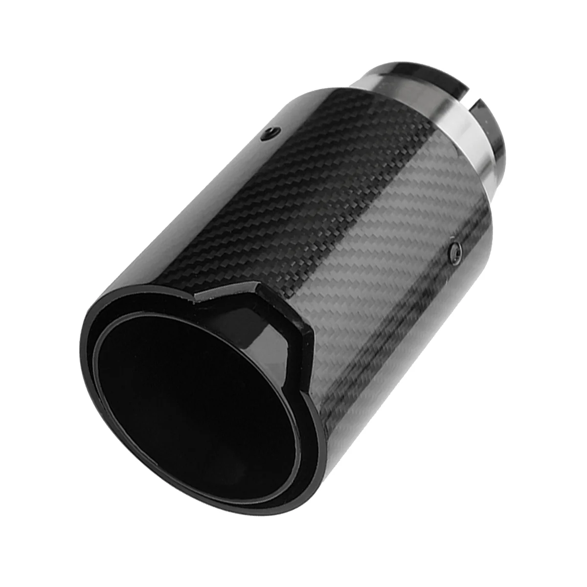 Carbon Fiber Glossy Black Rear Tail Exhaust Pipe Muffler Tip for BMW M Series Universal Muffler Tips