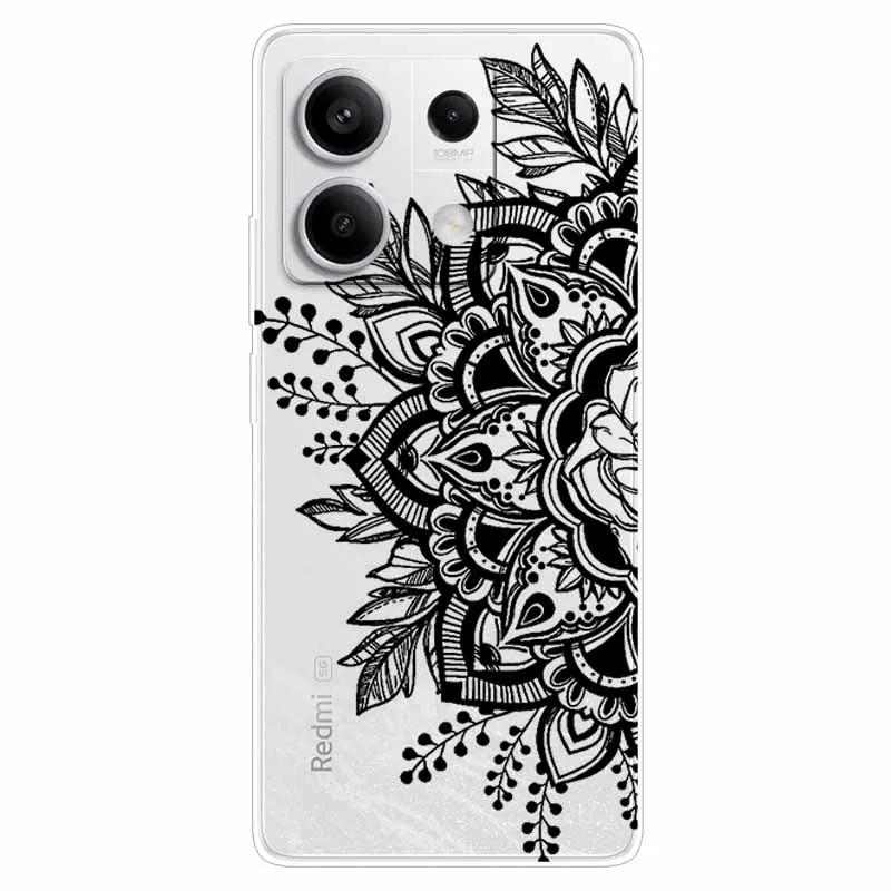 For Redmi Note 13 Pro 5G Case Clear TPU Soft Silicon Covers for Xiaomi Redmi Note 13 5G Global Phone Cases Note13 5G Transparent