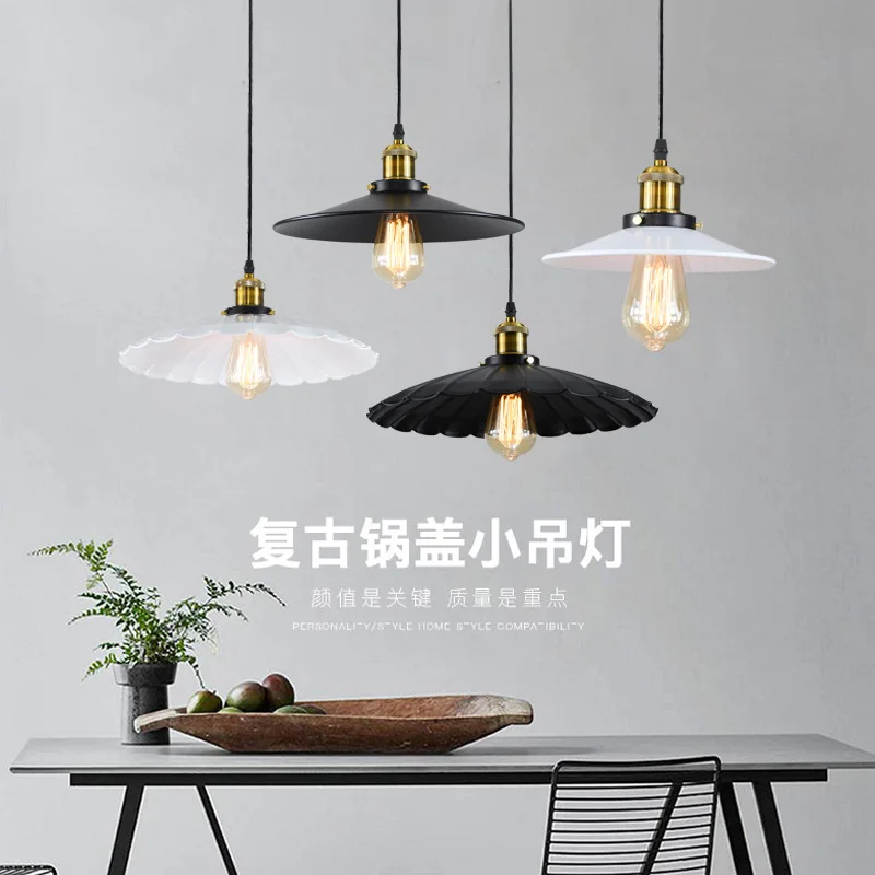 

Vintage Industrial Style Iron Art Pendant Light Bar Barbecue Shop Balcony porch hallway Personalized Single Head Pendant Light