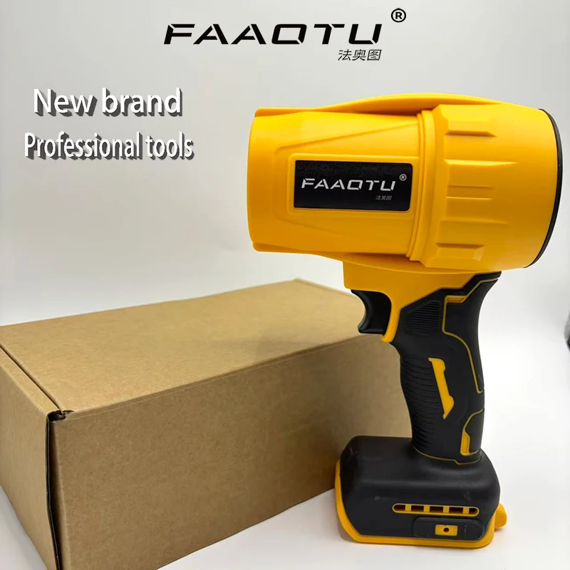 

FAAOTU 30000RPM Brushless Air Blower Cordless Violent Fan Dryer 20V Blowing Tool Suitable for Dewalt batteries(NO battery)