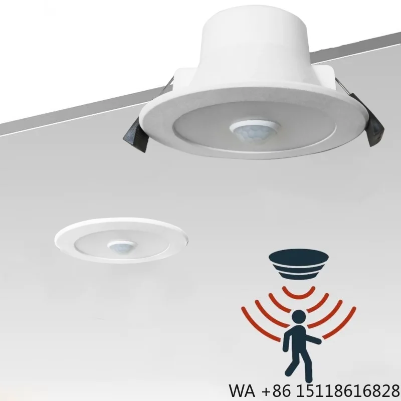 8W 9W PIR Motion sensor down light AC85-265V Recessed Ceiling Lighting Hallway Living Room Kitchen Decorative Lighting ip44 LAMP