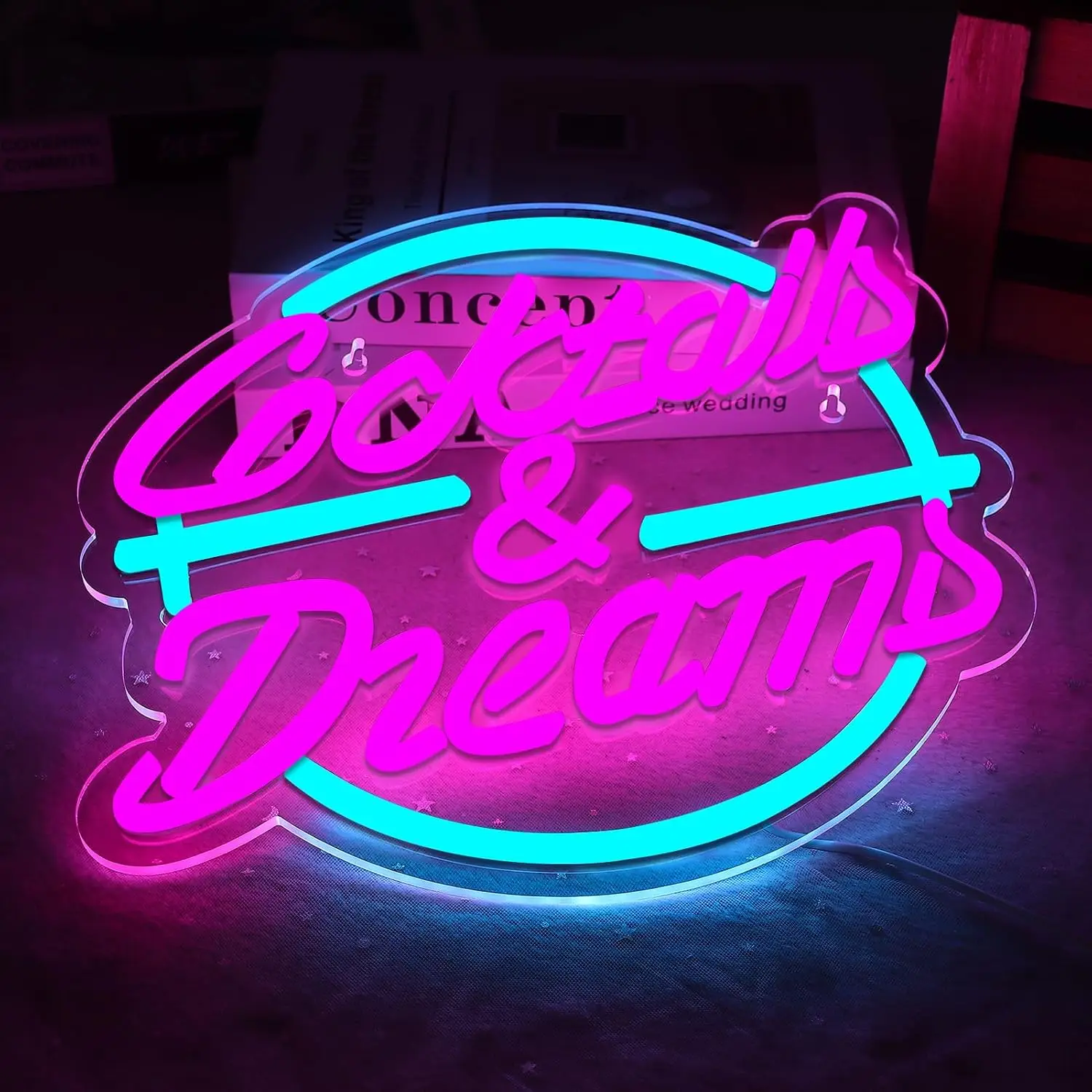 cocktail Bar Neon Sign USB Powered LED Neon Light for Beach Bar Party Gaming Room Bedroom Decoration Birthday Christmas Gift view 2