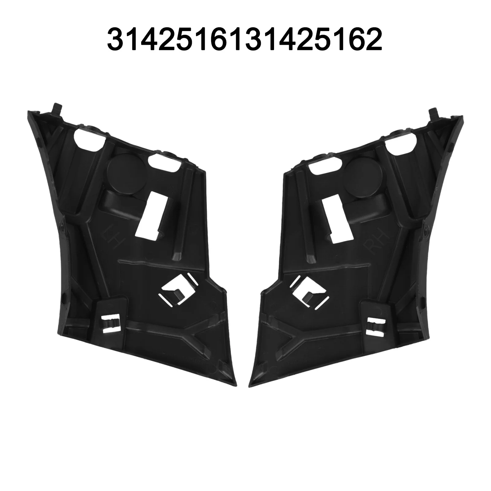 /Pair /Front /Bumper Cover Bracket Support Retainer Mount For For Volvo 2018 2019 2020 2021 Replace 31425161 31425162 Black