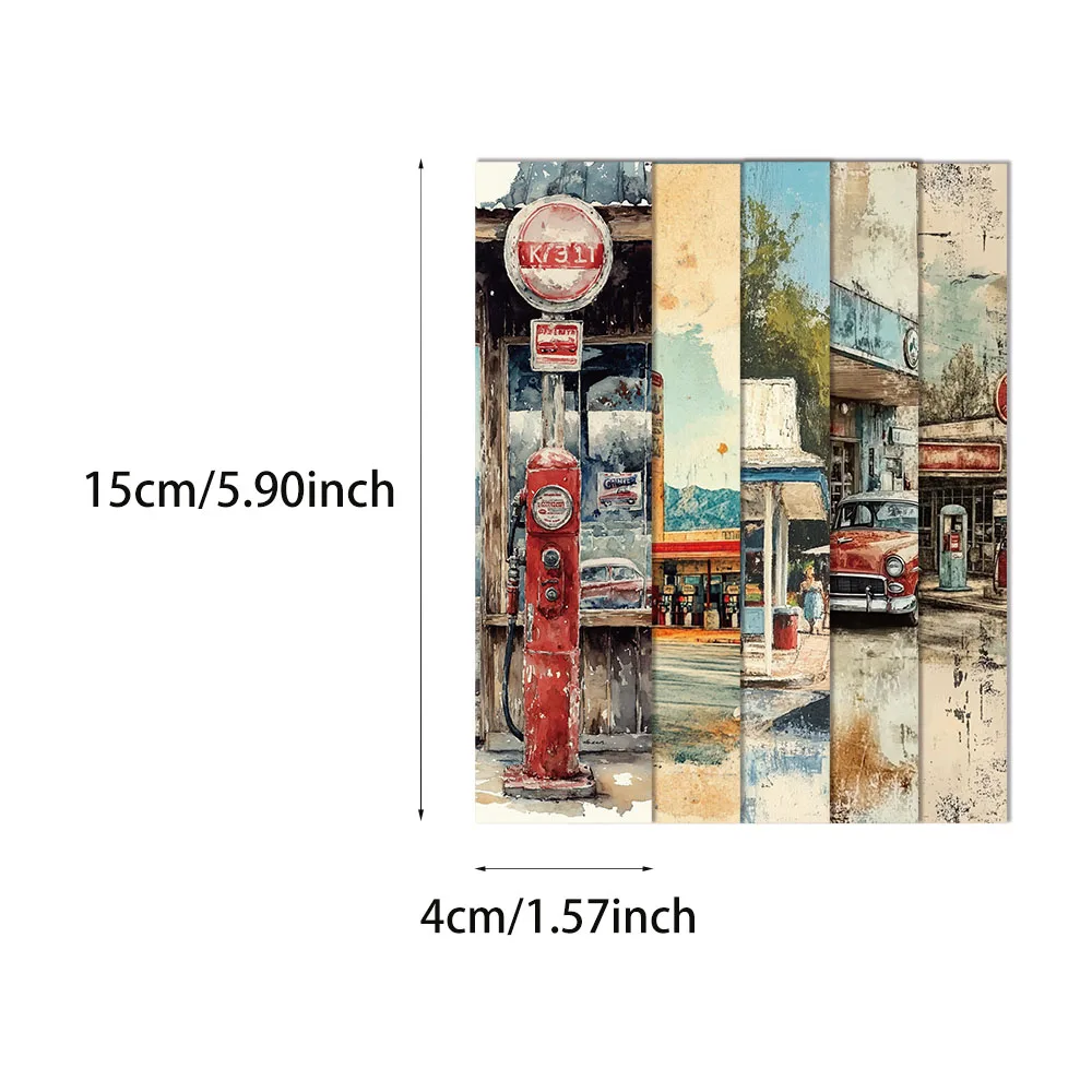 30 個レトロヴィンテージヴィンテージヴィンテージブックマークシリーズシンプルなハンドヘルドアートクリエイティブ素材読書紙ブックマーク DIY ブックマーク