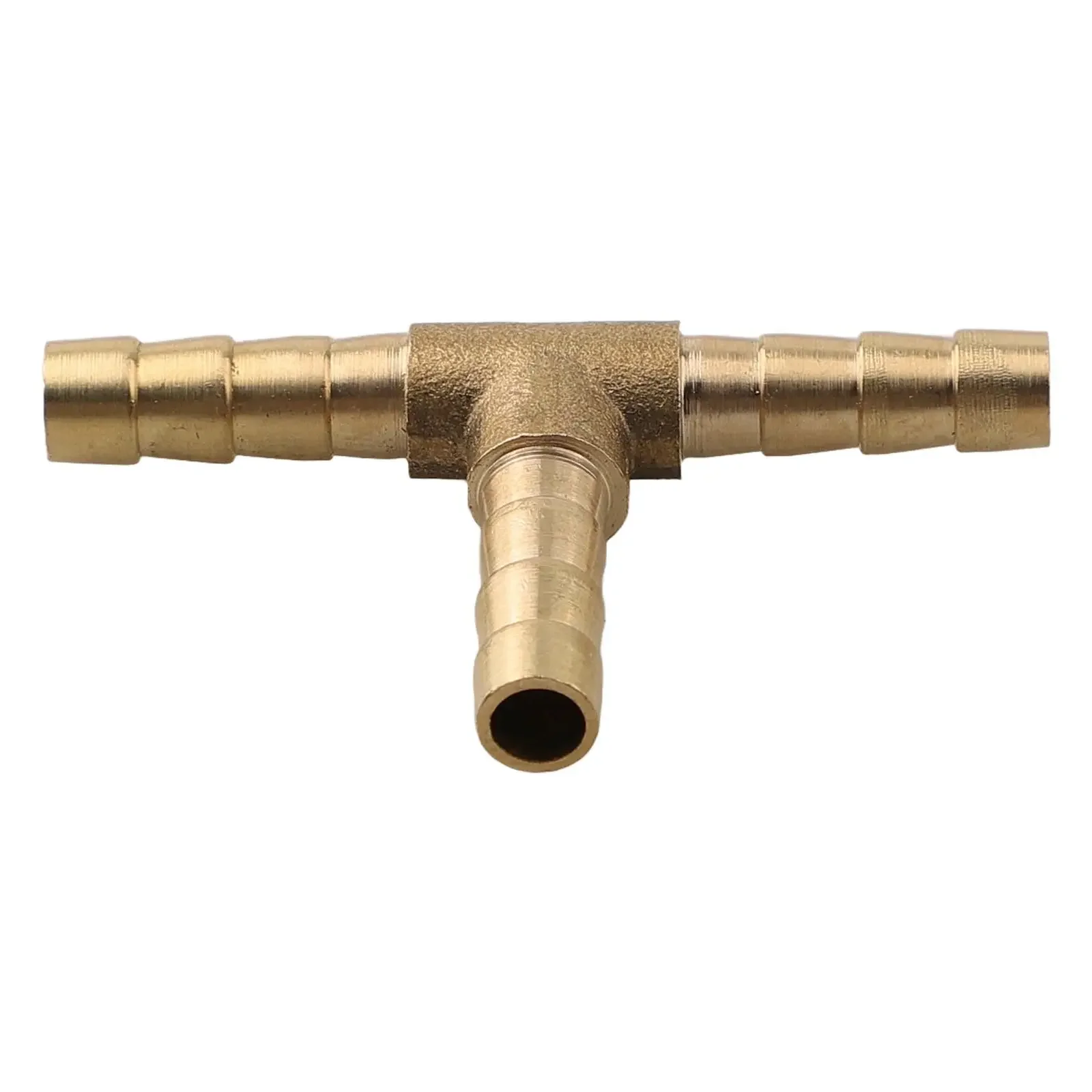 Confined Spaces 3 Way Tubing Fitting Barbed Tee Fitting Gold Elegant Appearance High-quality Brass Optimal Size