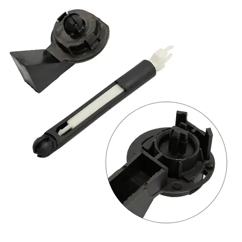 포드 포커스 MK2 2005-2011 용 1 세트 검정색 + 흰색 플라스틱 후드 보닛 릴리스 잠금 래치 수리 키트 1343577   자동차 액세서리