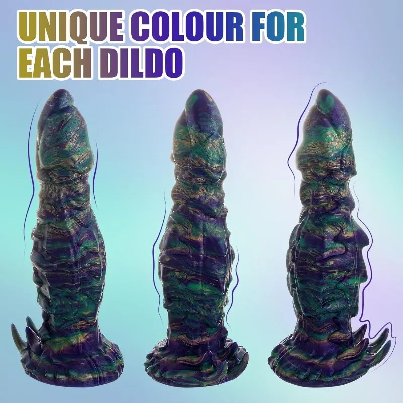 Silicone Monstar Dildo Anal Plug P Spot Prostate Massage Colorful Galgulas Dildo Butt Plug Sex Toy for Women Men Anal Adult Toys