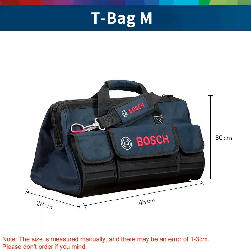 Bosch Tools Bag Mini Canvas Soft Bags Waterproof Wear-Resistant Portable Electrician Special Maintenance Toolkit Storage Bag