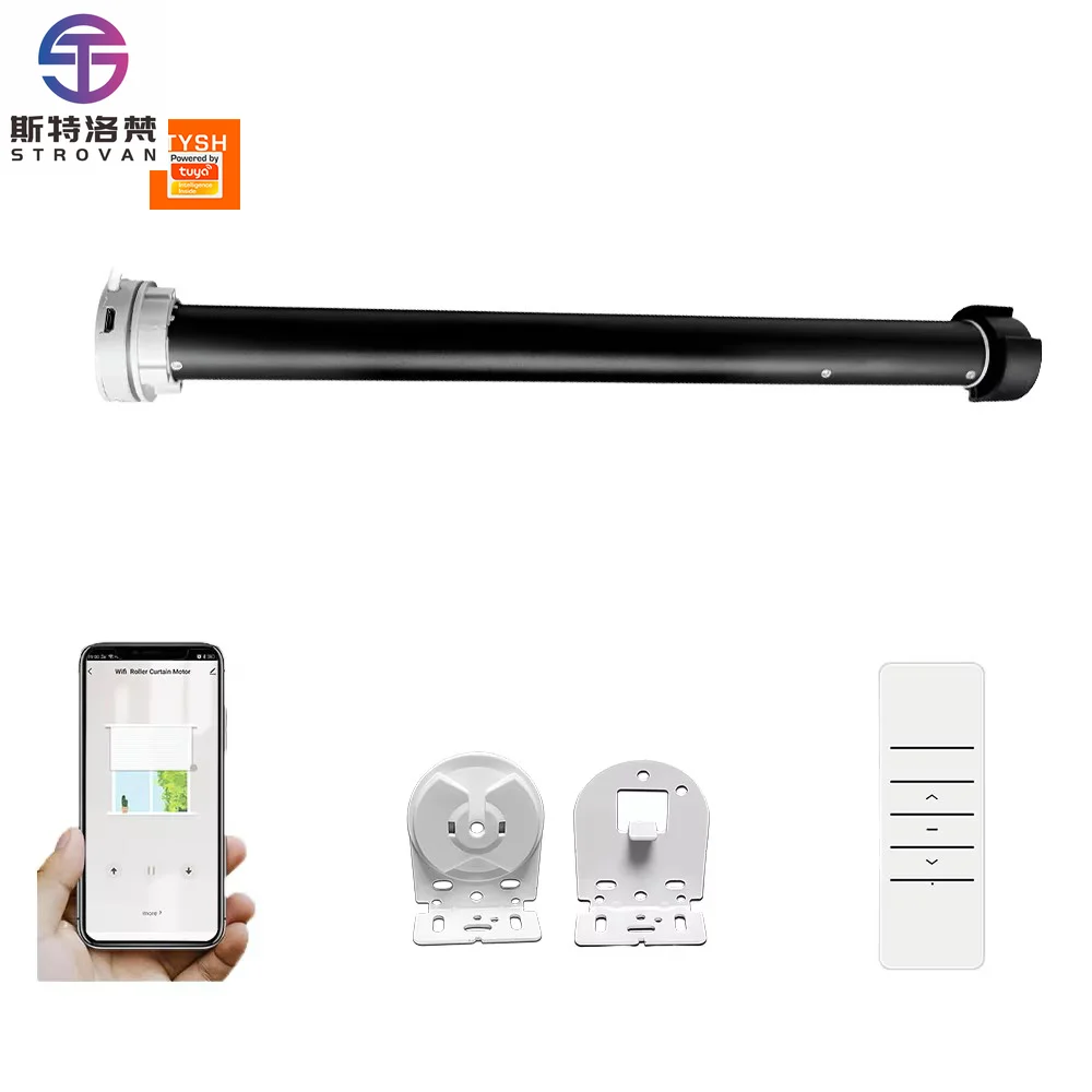 

STLF Zebra Mini Roller Blind Driver 35mm Tube Tuya App Control WiFi Electric Smart Curtain Blinds Shade Motor Kits for Office