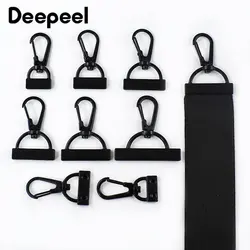 10Pcs Deepeel 20/26/30/38mm Metal Bag Buckle Webbing Lobster Clip Hooks Carabiner Buckles Screw DIY Handmade Decor Accessories