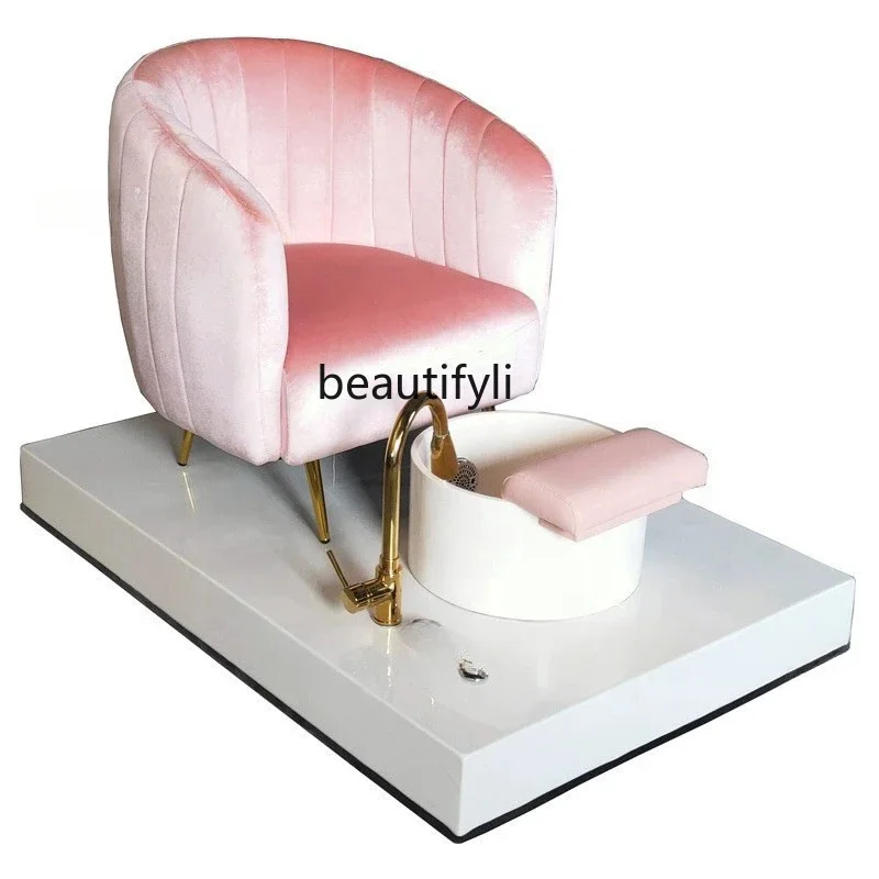 Nail Beauty Sofa Multifunctional Foot Beauty Pedicure Chair Beauty Salon Massage Pedicure Foot Bath Couch