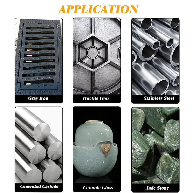 6mm Okrągły chwyt Lutowana próżniowo diamentowa głowica szlifierska Wiertła grawerskie do kamienia Stop Żeliwo Polerowanie Narzędzia rzeźbiarskie
