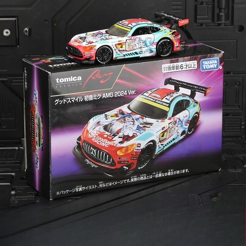 

TAKARA TOMY Die Cast Car TPR Flagship Edition Hatsune Miku Mercedes AMG Racing Model Toy