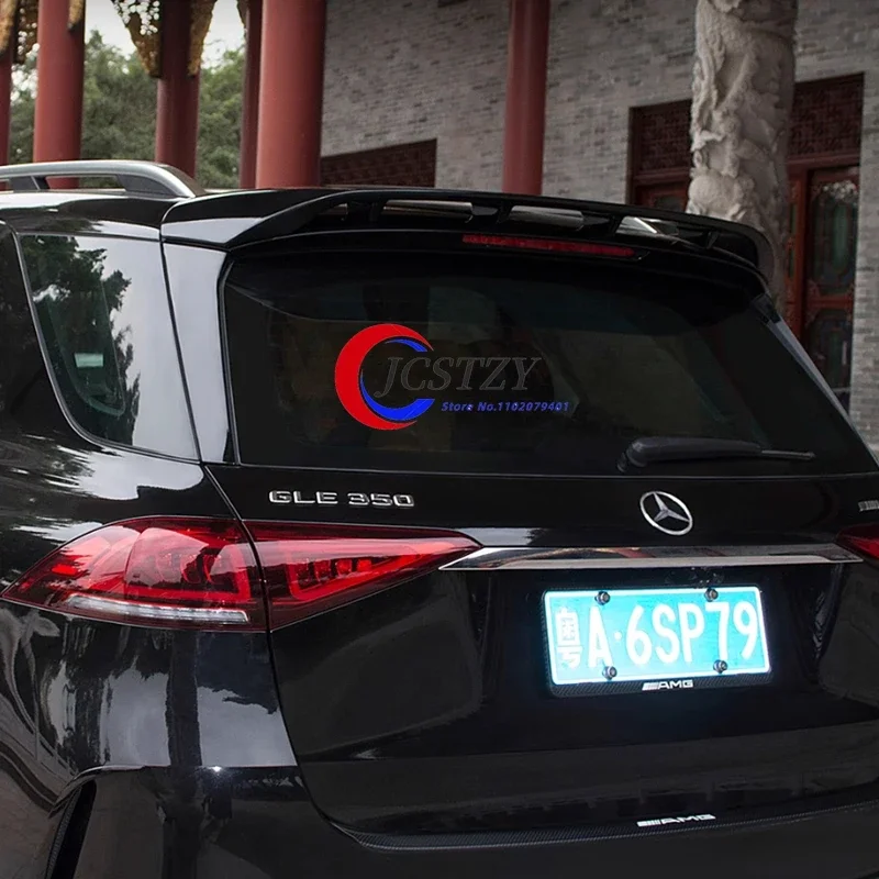 For Mercedes W167 GLE Roof Spoiler grade ML-class 2019 2020 ABS Plastic Unpainted Color Rear Tail Wing Lip Spoiler Car Styling
