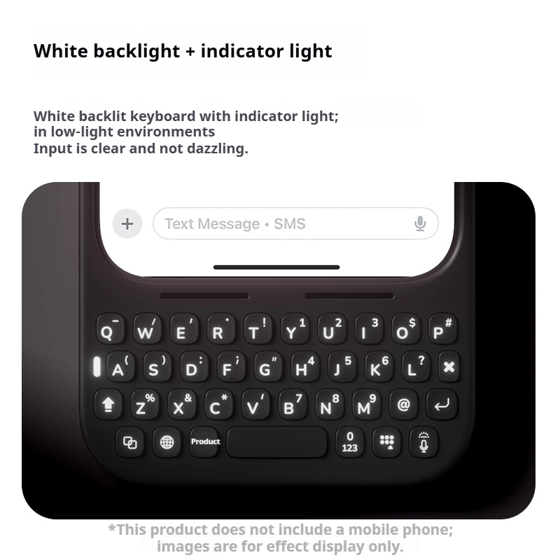 Akko Metakey Mobile Keyboard Suitable For Iphone 17 Promax Protective Phone Case Plug Play White Backlit Magnetic Suction Cute - Image 5