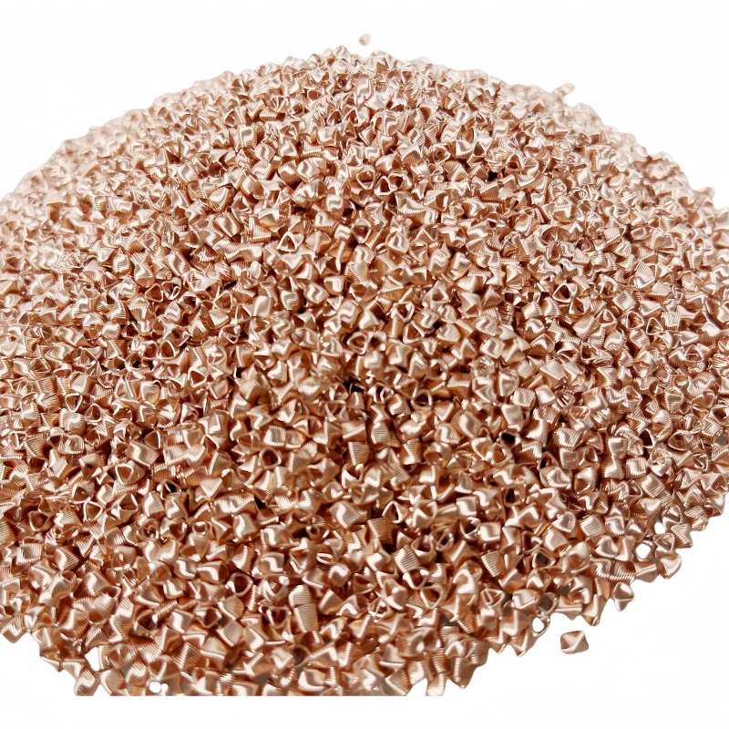 

Sanitary Copper Triangular Spiral Prism Distillation Filling,Fenske Spiral Spring Shaped 500g,Craft Beer Accessory