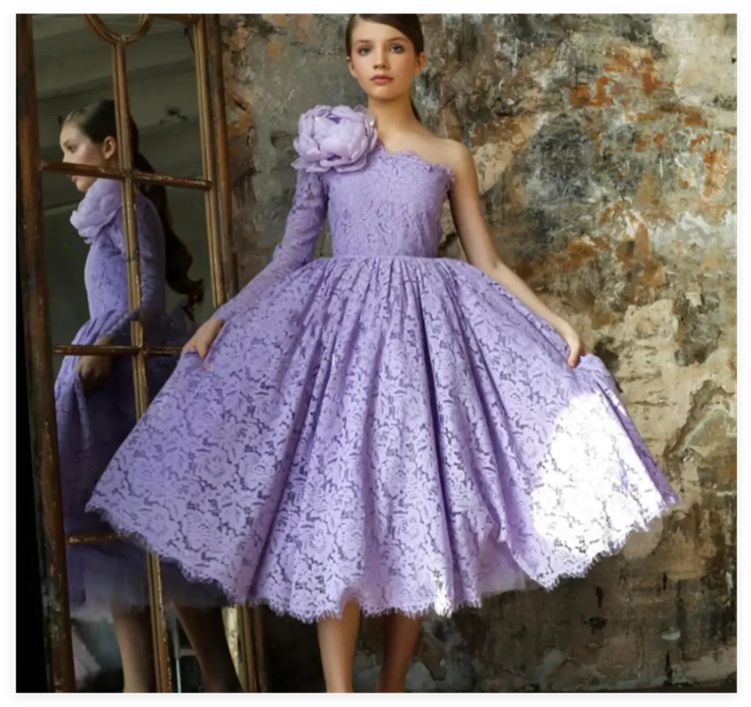

Flower Girl Dress Arabic Princess Kids Wedding Birthday Party Gowns vestidos de novia